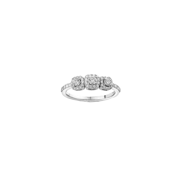 18K Gold Frame Diamond Engagement Ring