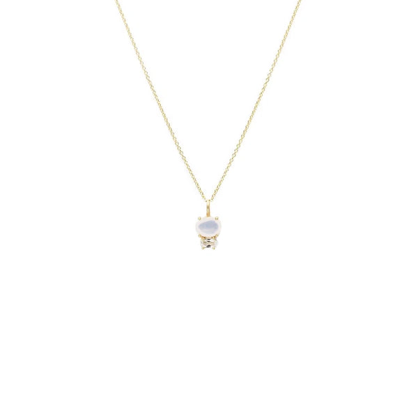 Moonstone Zirconia Necklace